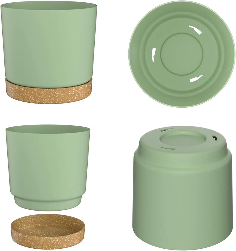 Potes para plantas - Plastico com drenagem